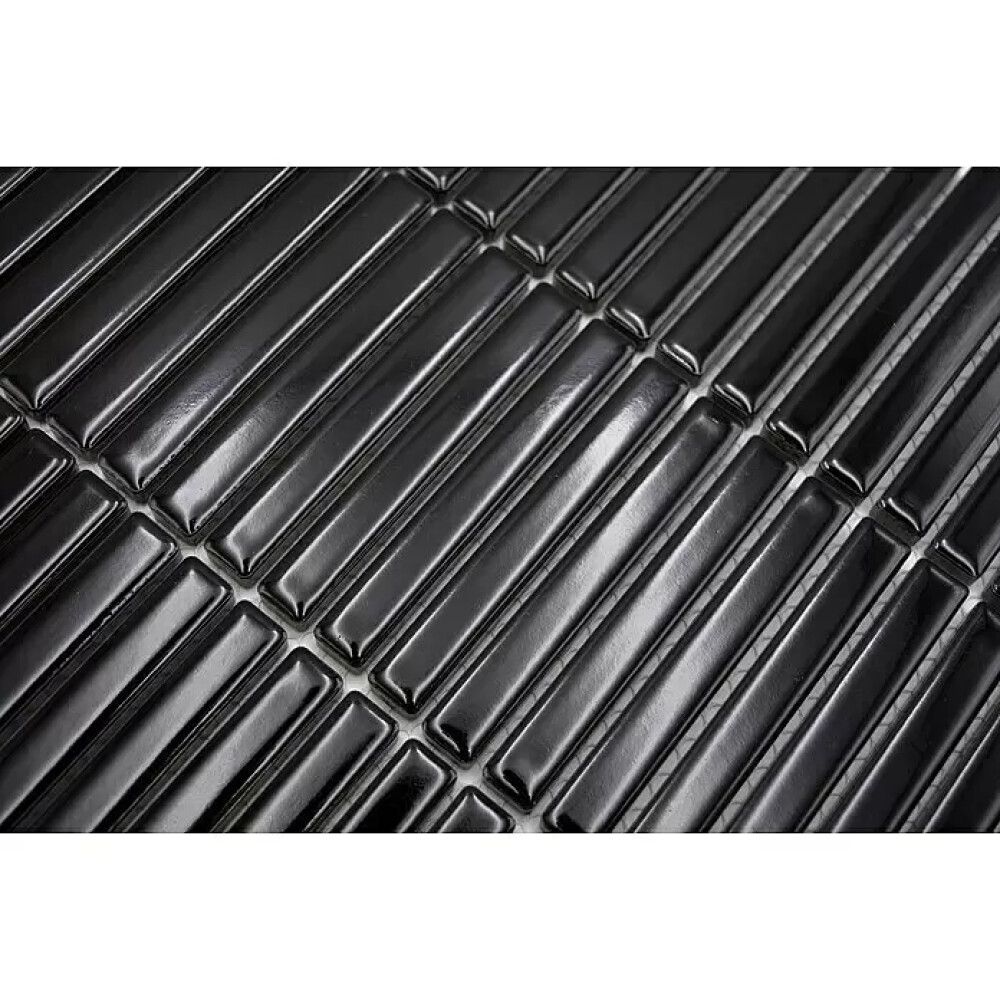 Mosaiikkilaatta Fliesen Kitkat musta 28,2 x 30,8 cm