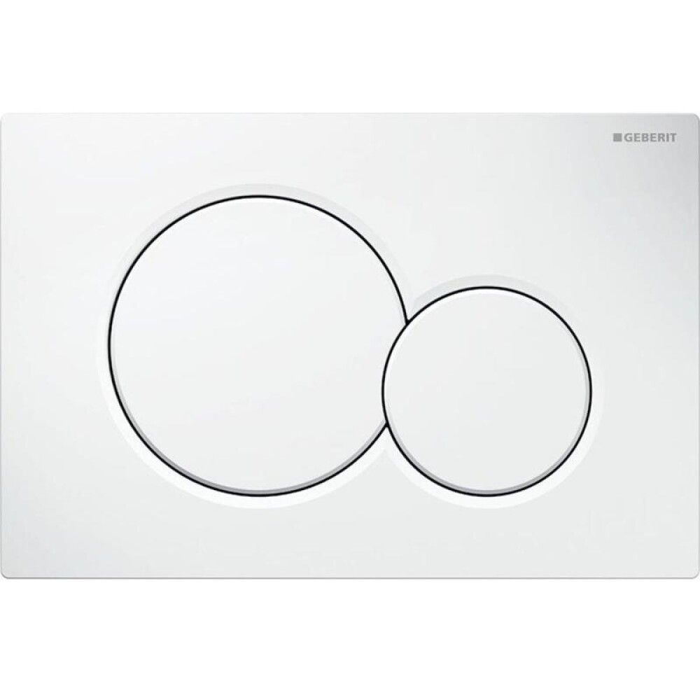 Huuhtelupainike Geberit Sigma01 Round valkoinen 24,6 x 16,4 cm