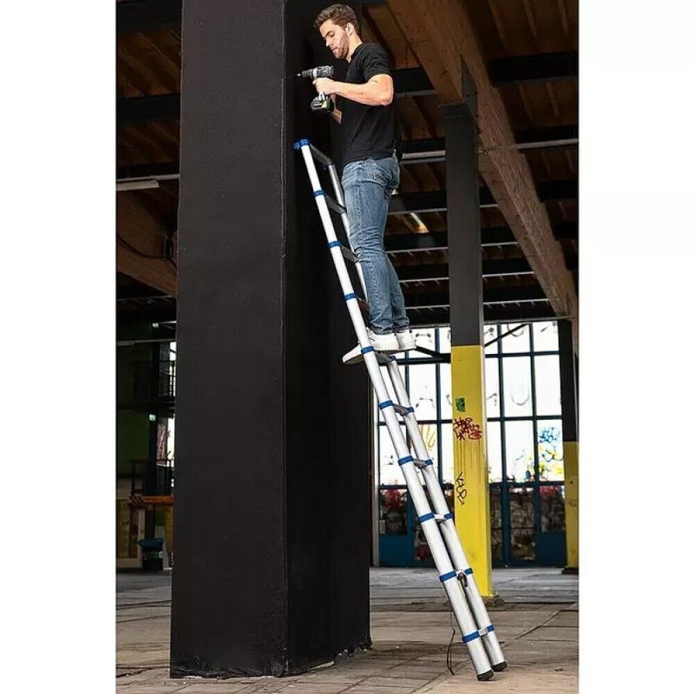 Teleskooppitikas Stabilomat 8 askelmaa 2,93 m alumiini