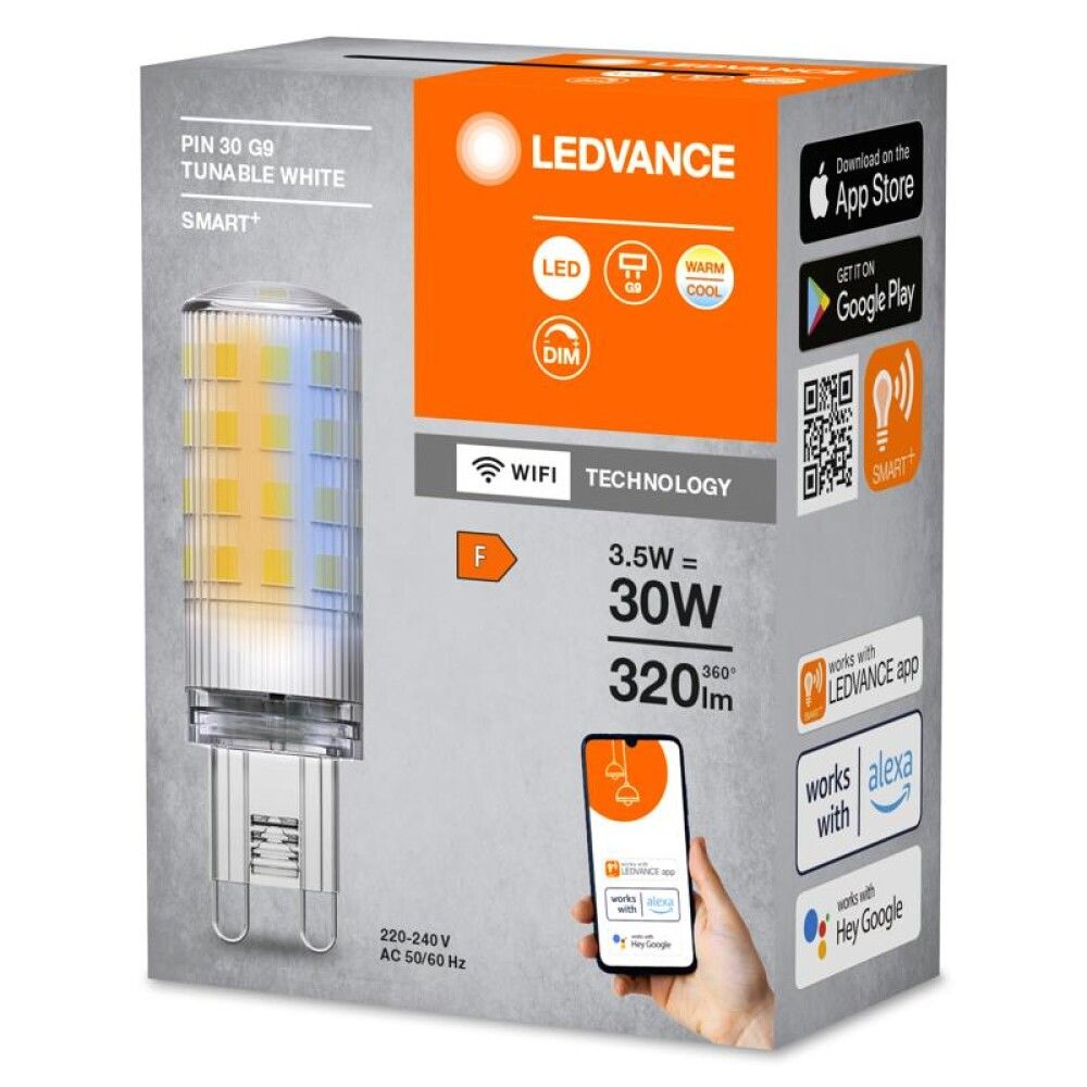 LED-Lamppu Ledvance Smart+ WiFi G9 320 lm