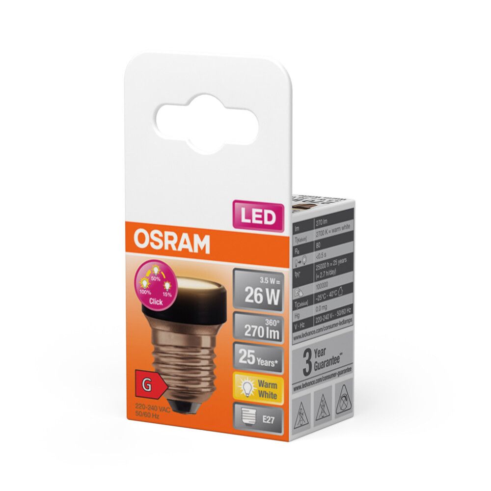 LED-lamppu Osram Flat 270lm 2700K 3-Step himmennettävä E27