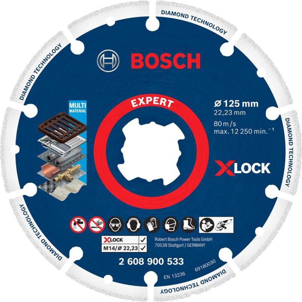 Timanttikatkaisulaikka Bosch X-Lock 125 mm