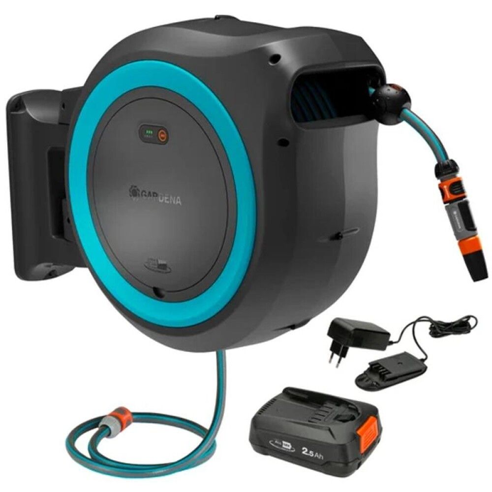 Seinäletkukela Gardena Powerroll XXL 40 m setti turkoosi