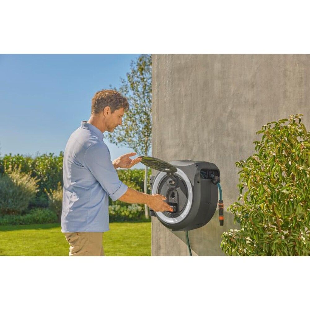 Seinäletkukela Gardena Powerroll XXL 40 m setti valkoinen