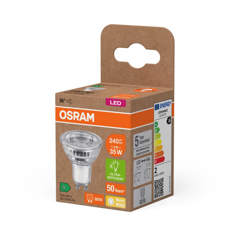 LED-kohdelamppu Osram PAR16 35 GU10 240 lm 2700 K