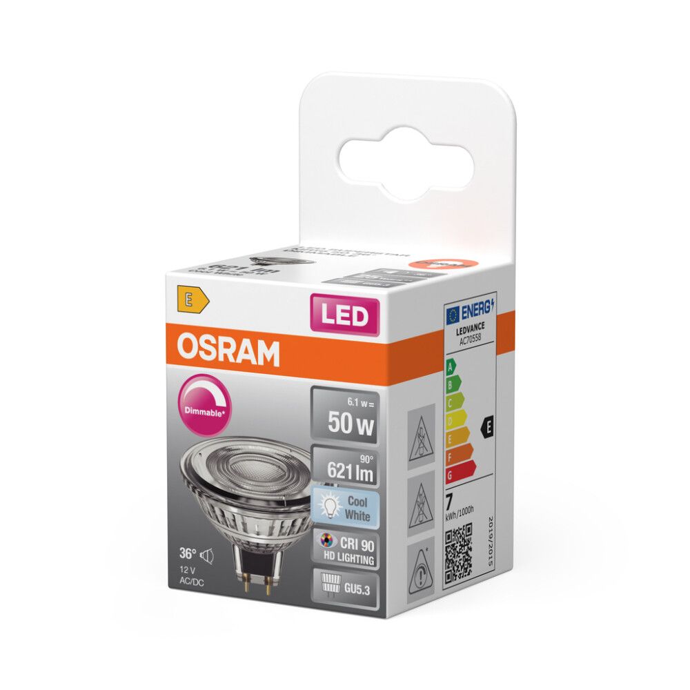 LED-lamppu Osram Superstar MR16 DIM GU5.3 6,1 W 621 lm 4000 K 1 kpl/pkt