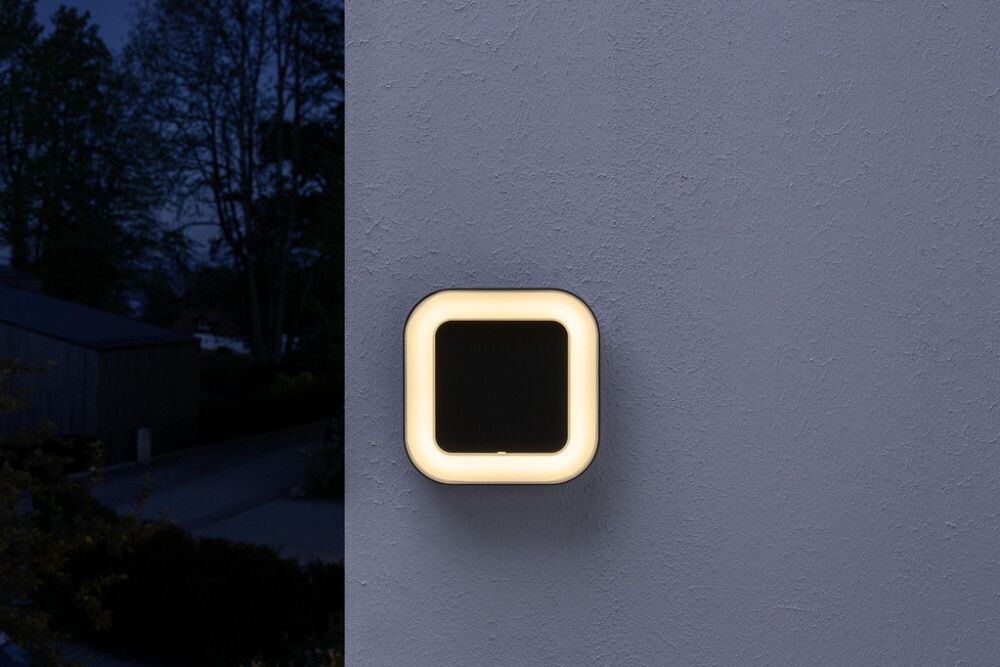 LED-ulkoseinävalaisin Osram Endura Style Square tummanharmaa 20,2 x 20,2 cm IP54
