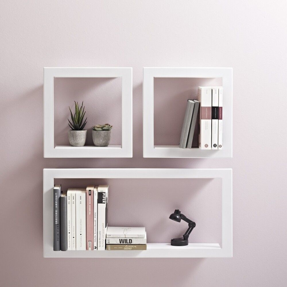 Teräshylly Dolle Shelf+ Figura Valkoinen 285 x 285 x 85 mm