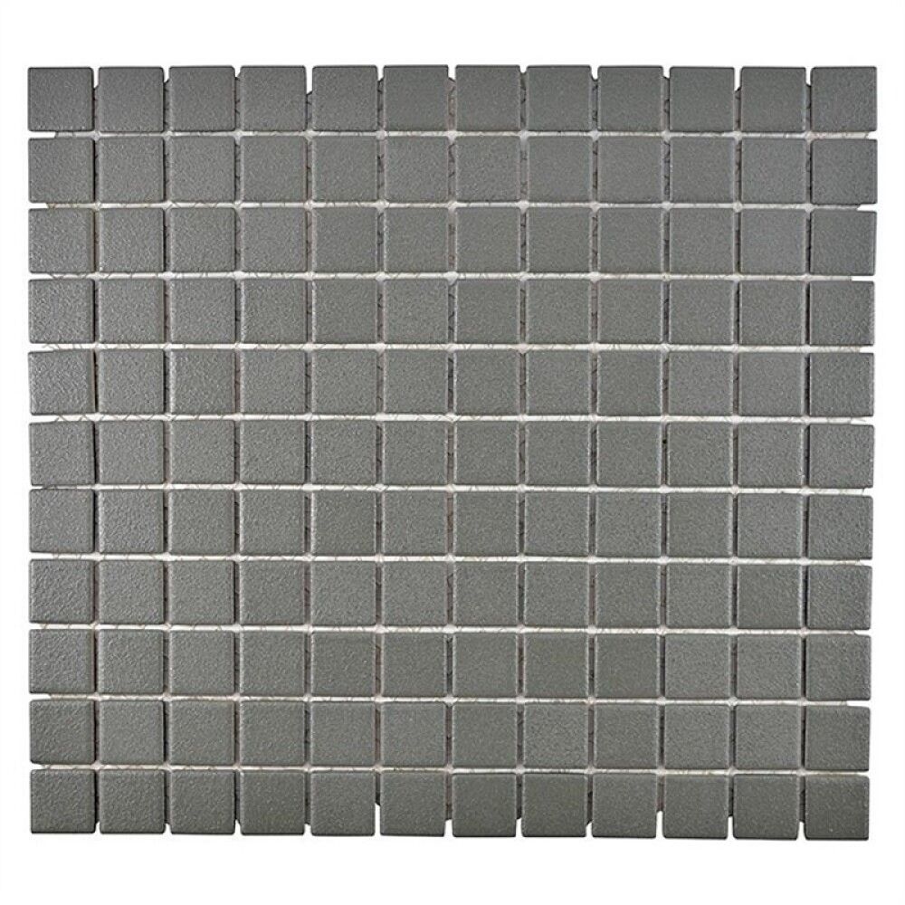 Mosaiikkilaatta Fliesen Quadrat Uni harmaa 32,6 x 30 cm