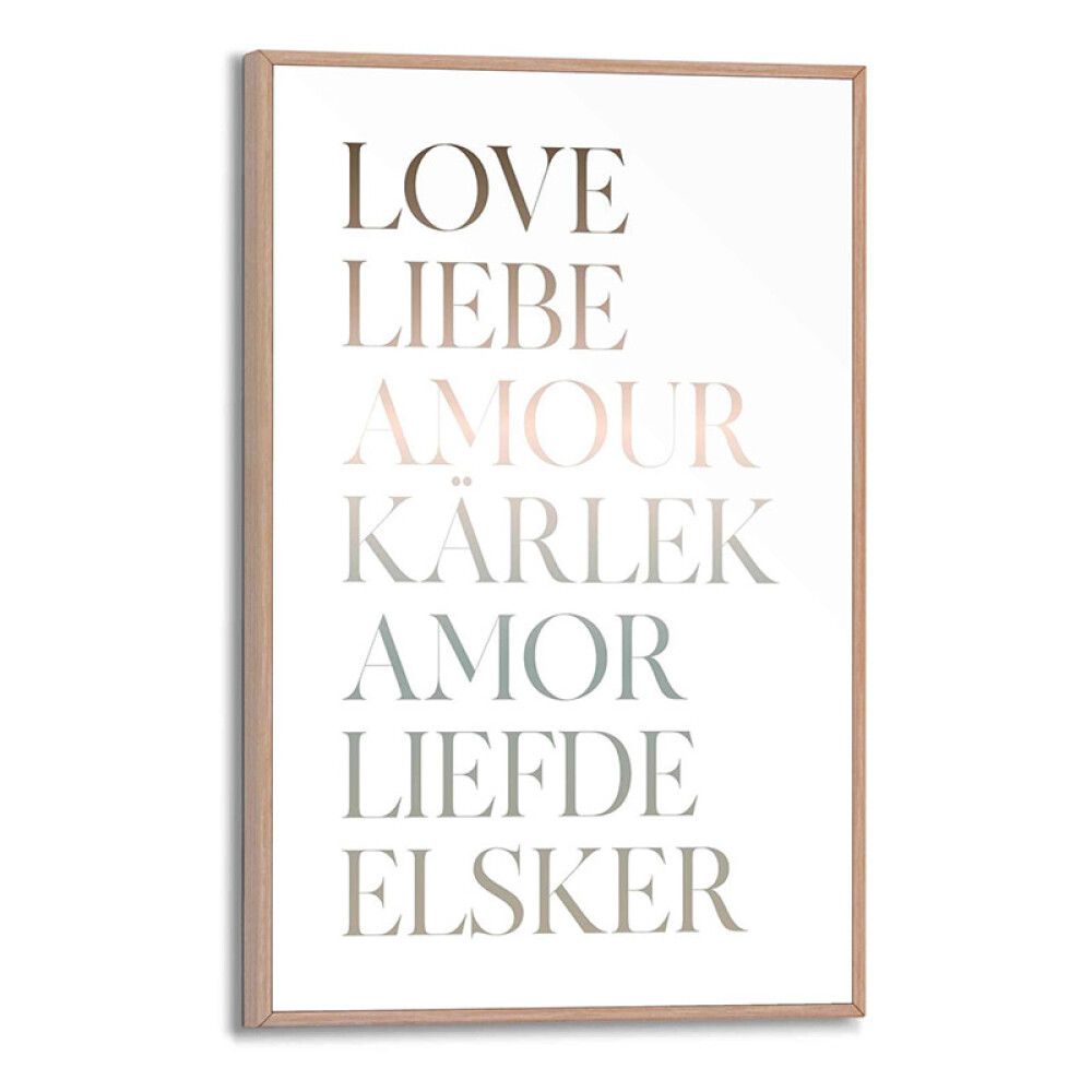 Sisustustaulu Reinders Slimframe Love 20 x 30 cm