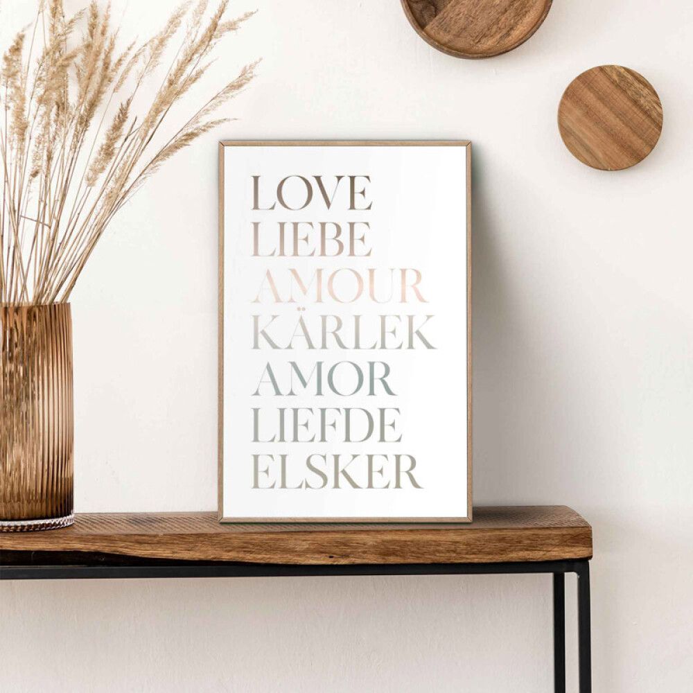 Sisustustaulu Reinders Slimframe Love 20 x 30 cm