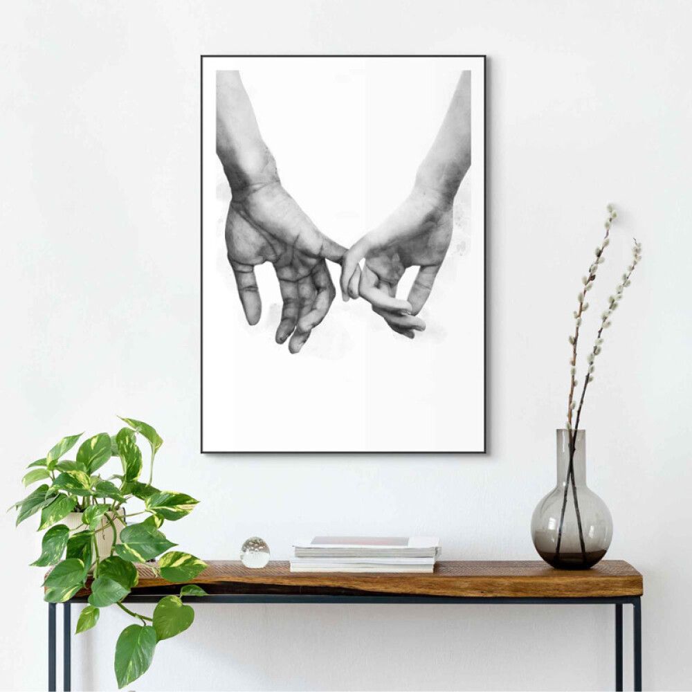 Sisustustaulu Reinders Black Pinkies 50 x 70 cm