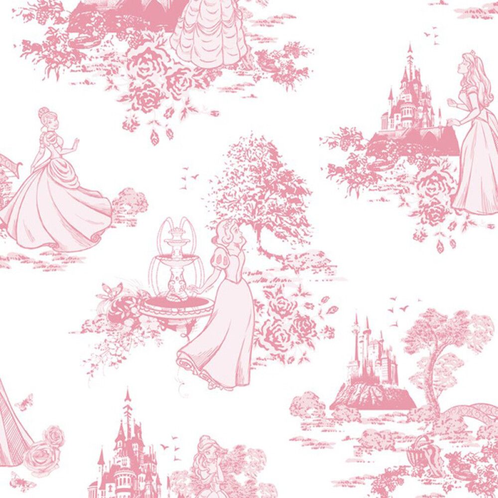 Paperitapetti Sandudd Kids@Home Princess Pink Toile 70-233