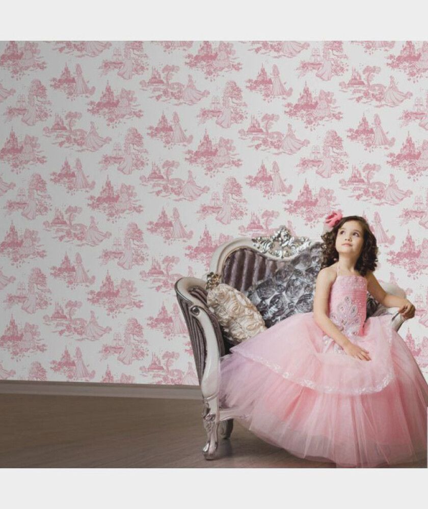 Paperitapetti Sandudd Kids@Home Princess Pink Toile 70-233
