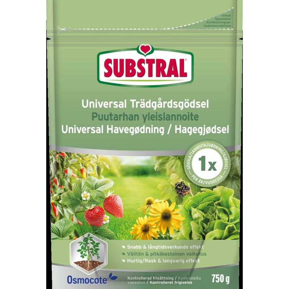Puutarhan yleislannoite Substral Osmocote 750 g