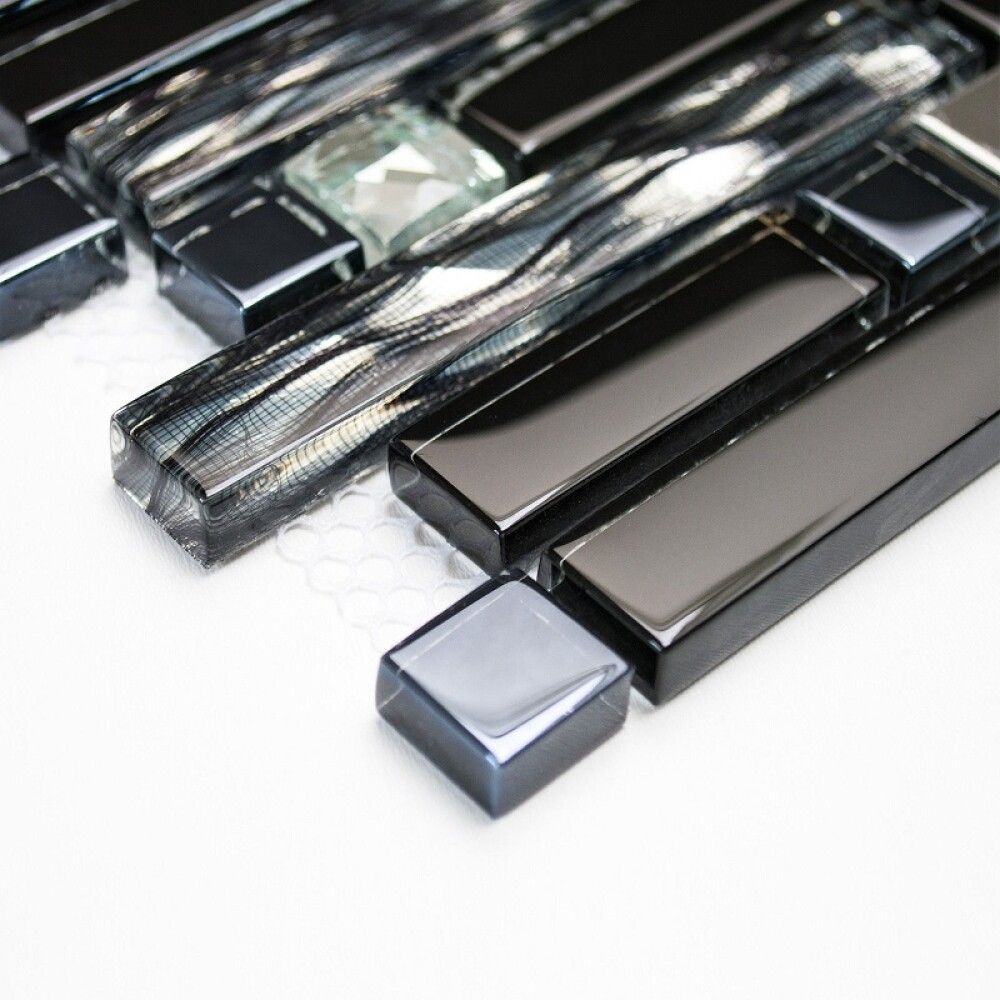 Lasimosaiikki Crystal Mix-musta-RST