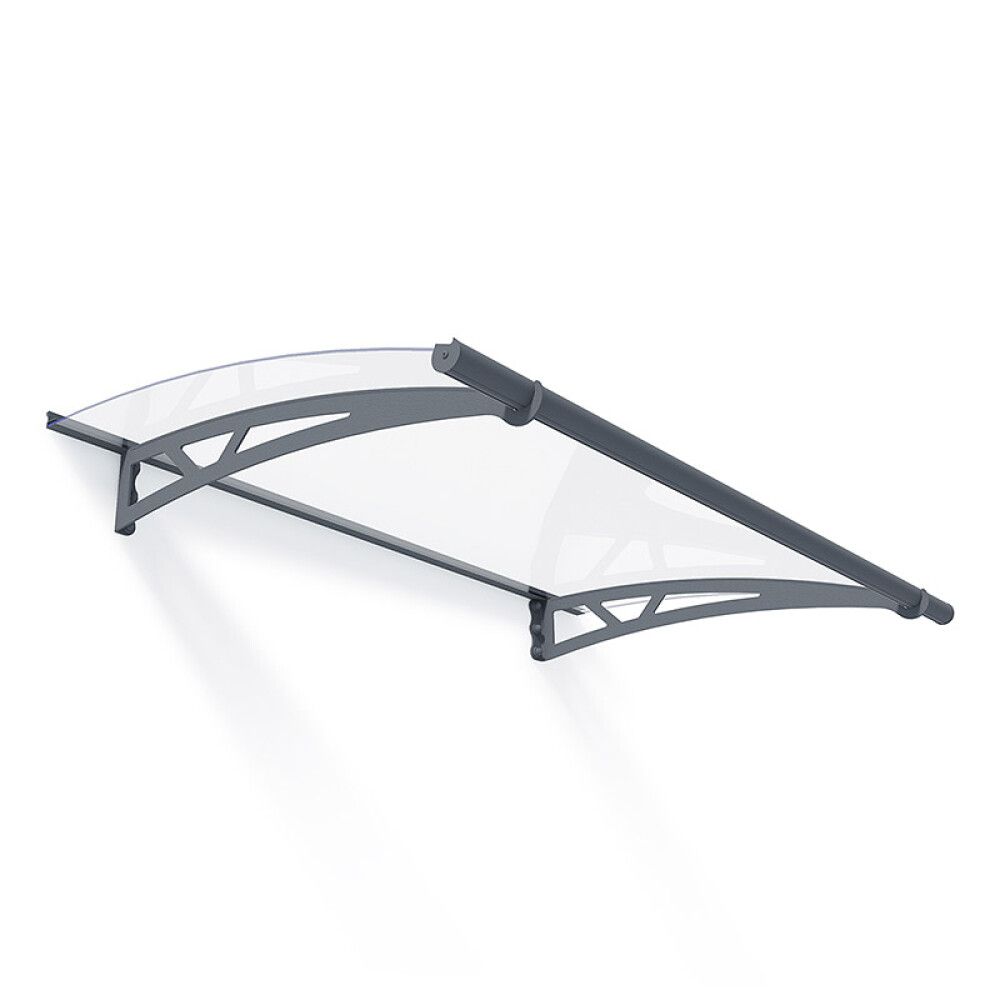 Ovikatos Solid Elements harmaa/kirkas Pavo 1,5 x 0,9 m