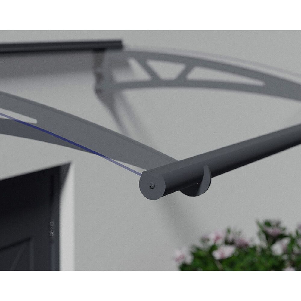 Ovikatos Solid Elements harmaa/kirkas Pavo 1,5 x 0,9 m