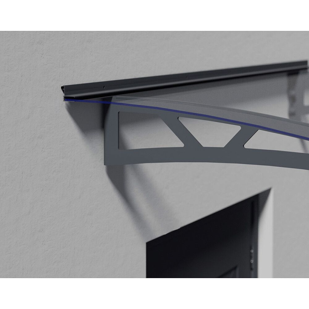 Ovikatos Solid Elements harmaa/kirkas Pavo 1,5 x 0,9 m