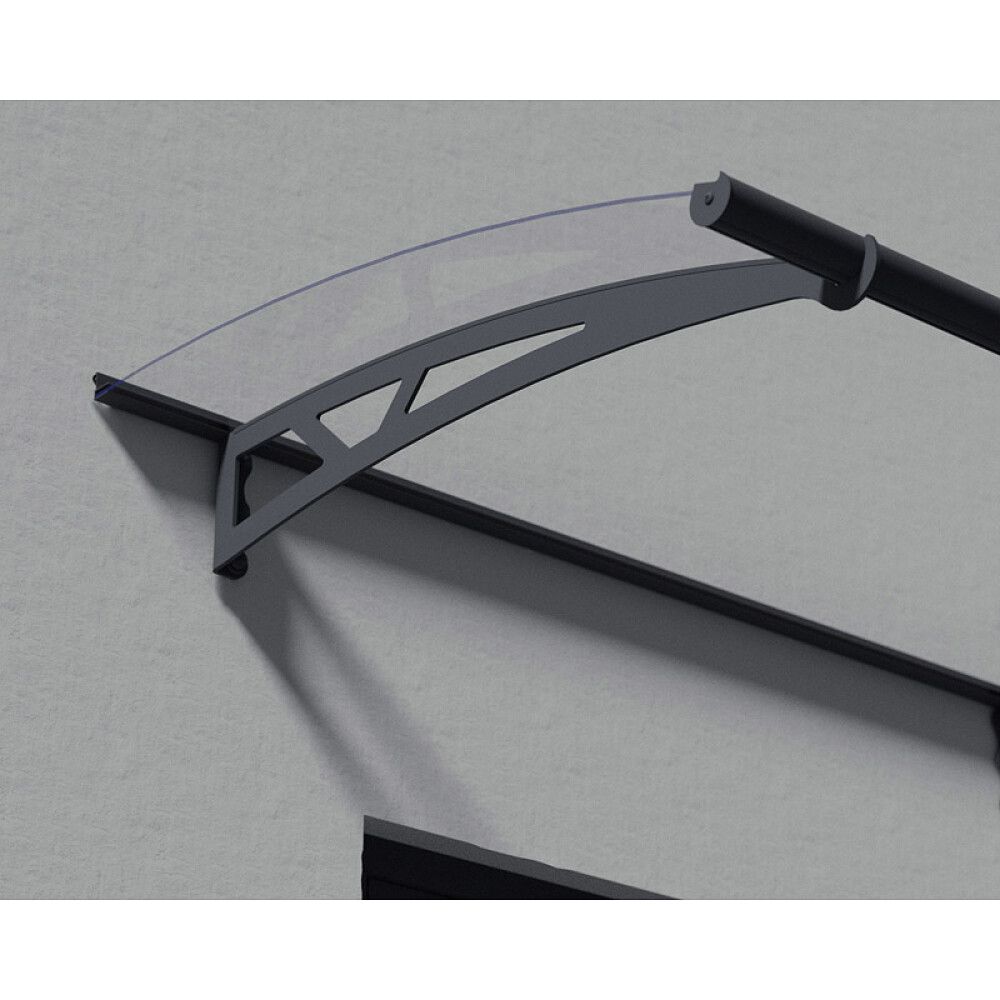 Ovikatos Solid Elements harmaa/kirkas Pavo 1,5 x 0,9 m