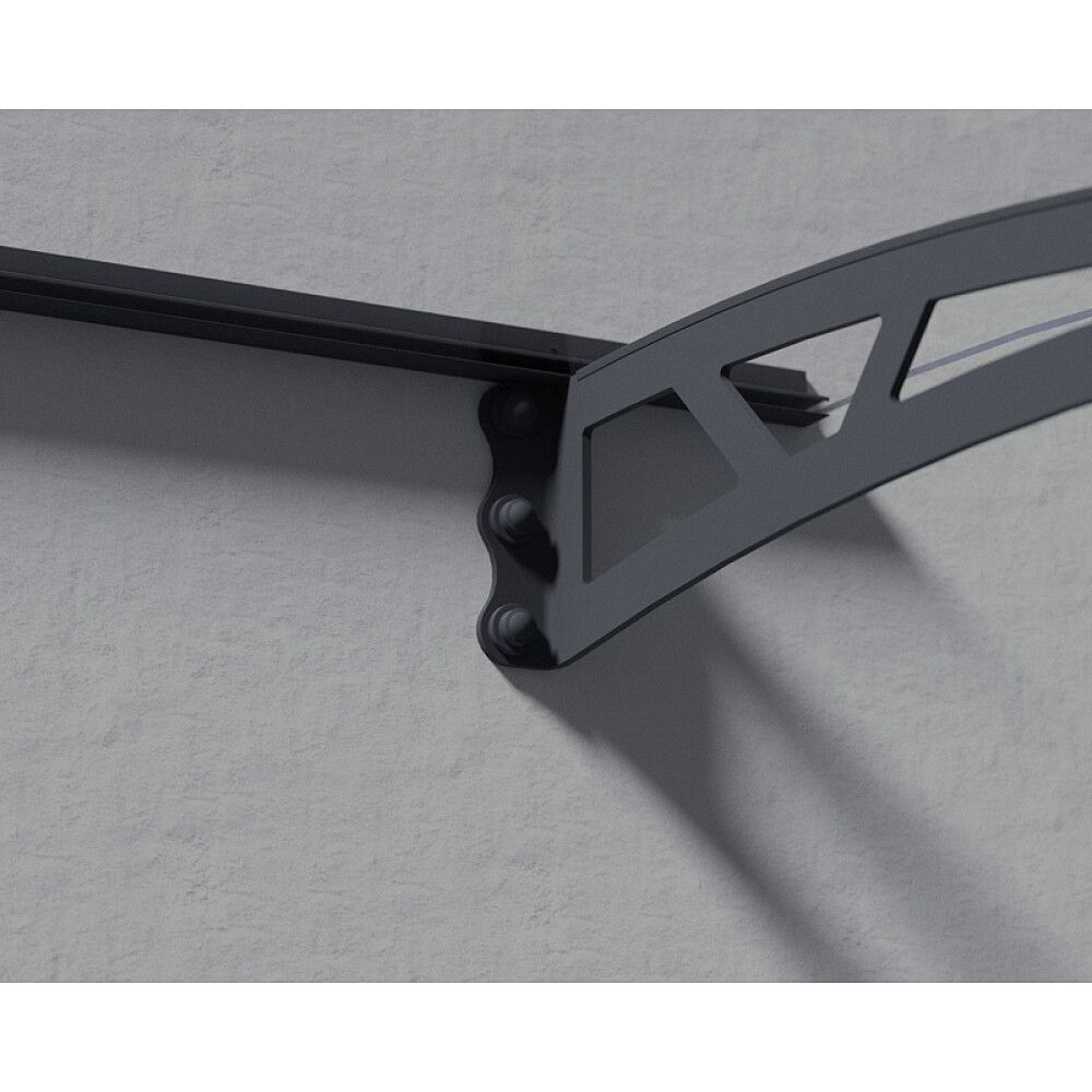 Ovikatos Solid Elements harmaa/kirkas Pavo 1,5 x 0,9 m