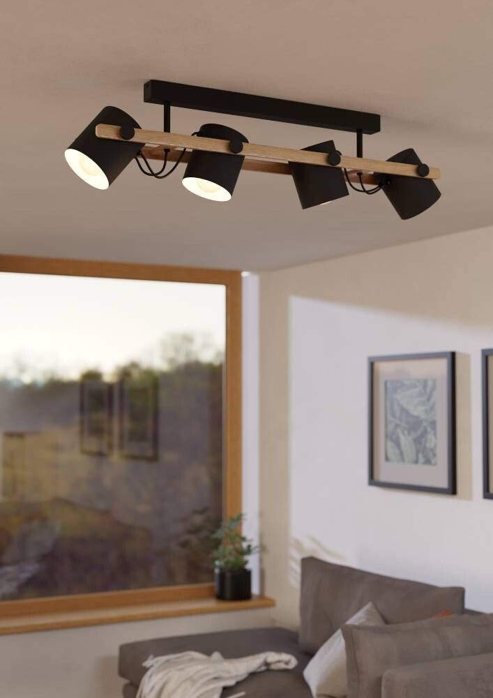 Kattovalaisin Eglo Hornwood 4-os