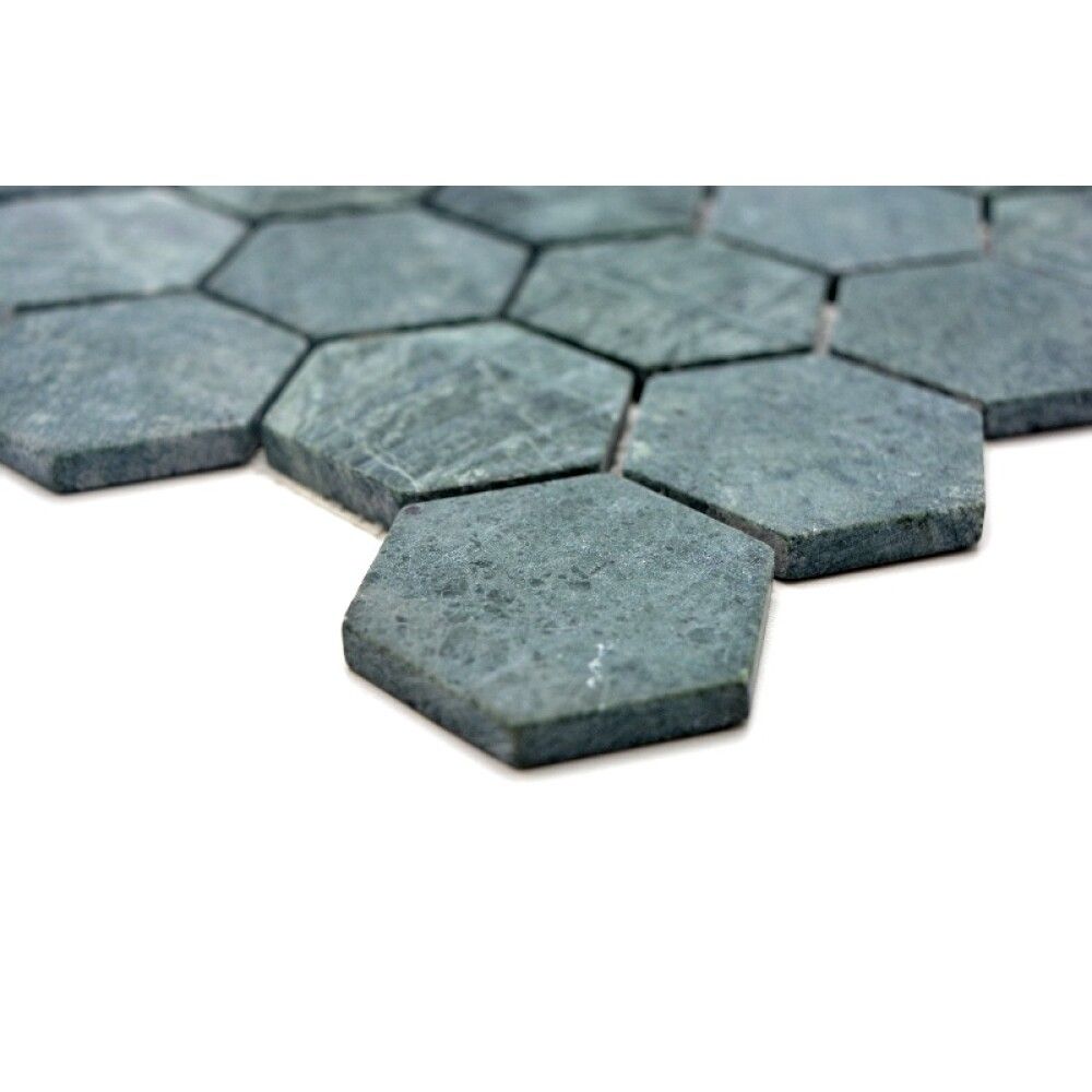 Mosaiikkilaatta Hexagon Uni MOS HXN 407 Vihreä 29,8 x 30,5 cm