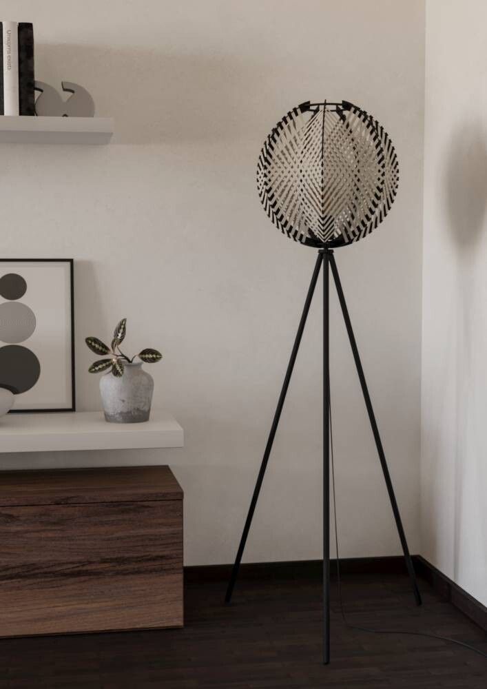 Lattiavalaisin Eglo Waverton musta 143 cm