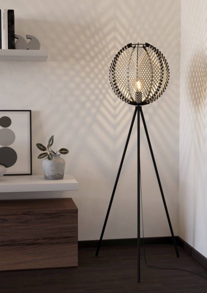 Lattiavalaisin Eglo Waverton musta 143 cm