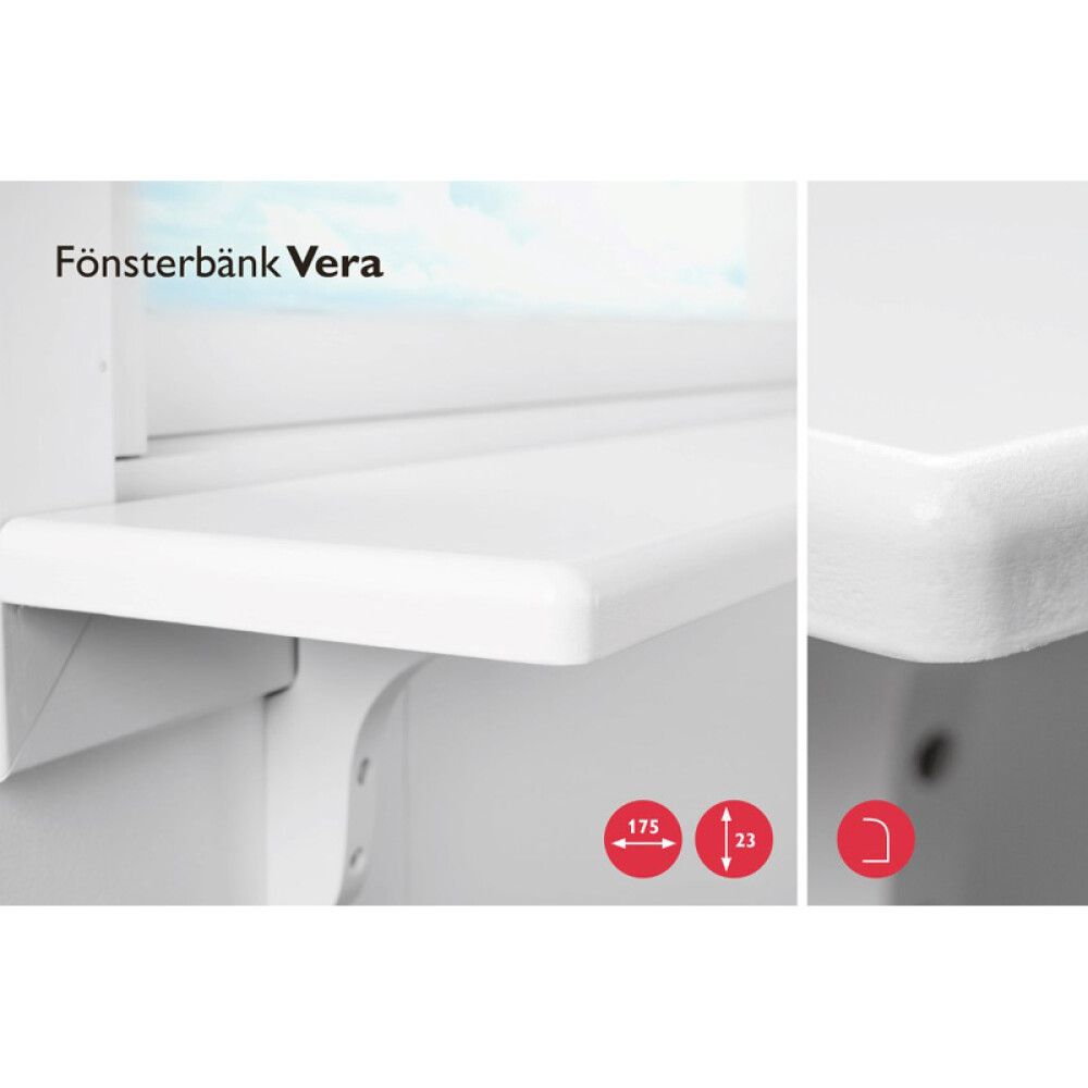 Ikkunalauta Lundbergs Vera valkoinen 1200 mm