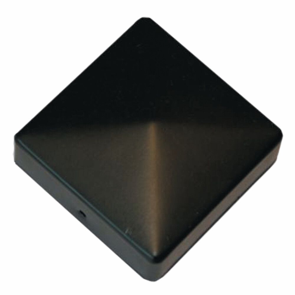 Tolpanhattu ruuvattava musta 71 x 71 mm