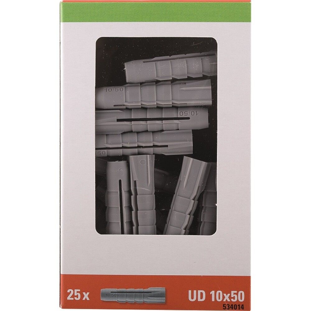 Yleistulppa Stabilit 10 x 50 mm 25 kpl