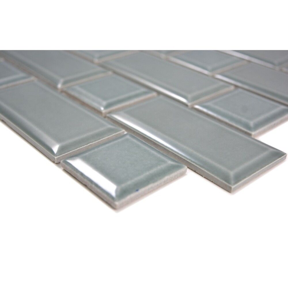 Mosaiikkilaatta Fliesen Metro Uni vihertävä 29,4 x 29,1 cm