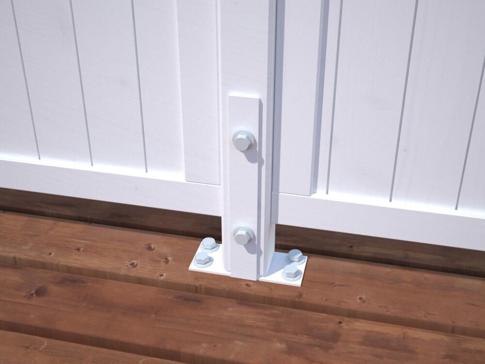 Aitaelementti Palmako Nina 1 harmaa 180 x 180 cm