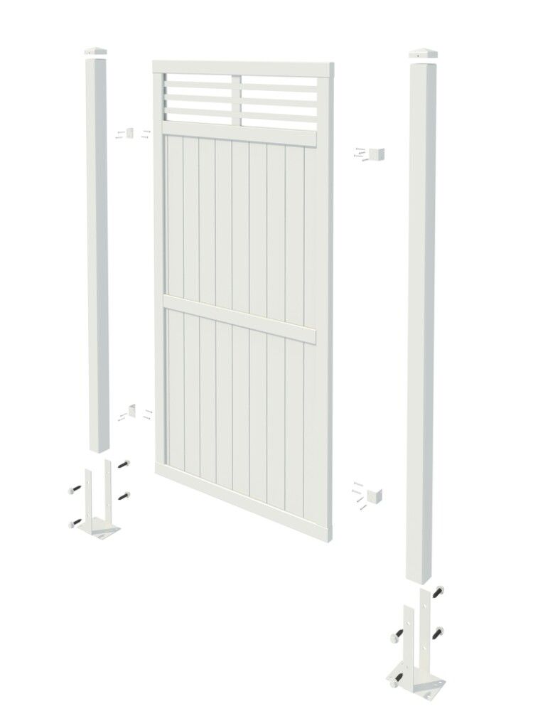 Aitaelementti Palmako Nina 1 harmaa 180 x 180 cm