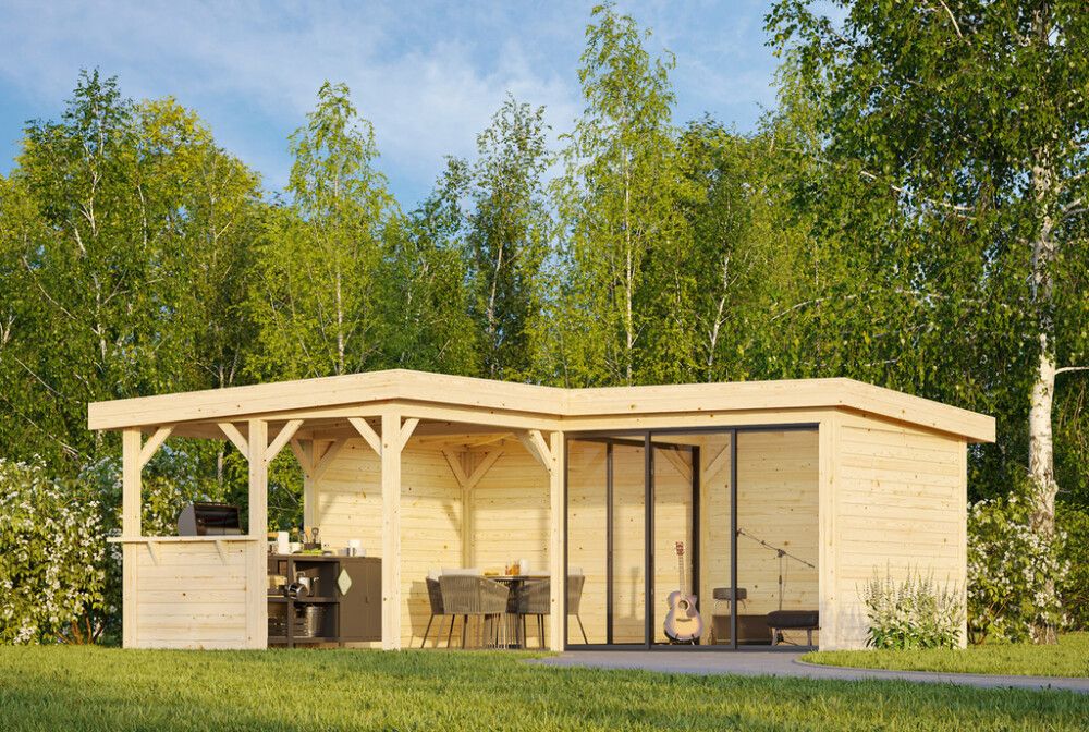 Paviljonki Palmako Lenna 409 liukuovilla 24,9 m²