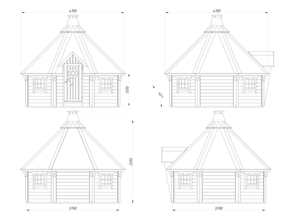 Grillikota Palmako Eva 11,4 m²