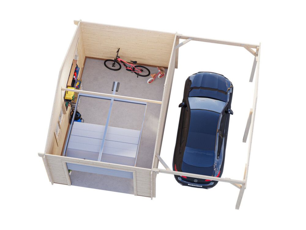 Autokatos Palmako Roger nosto-ovella 19+16,2 m²