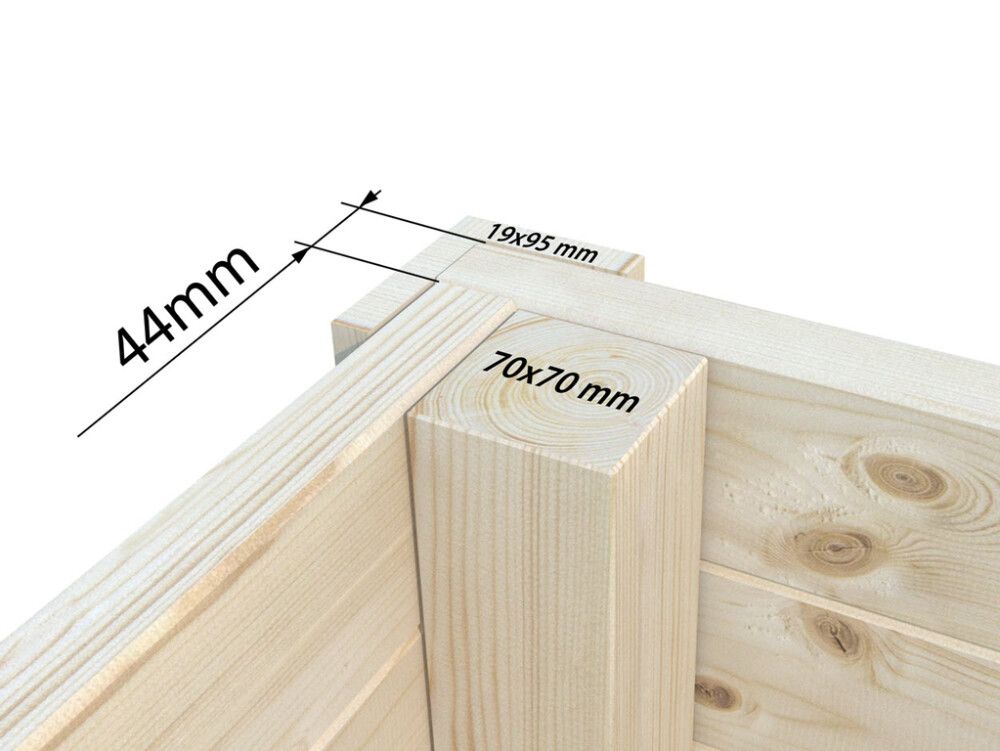 Mökki Palmako Amanda liukuovella 11,2 m²