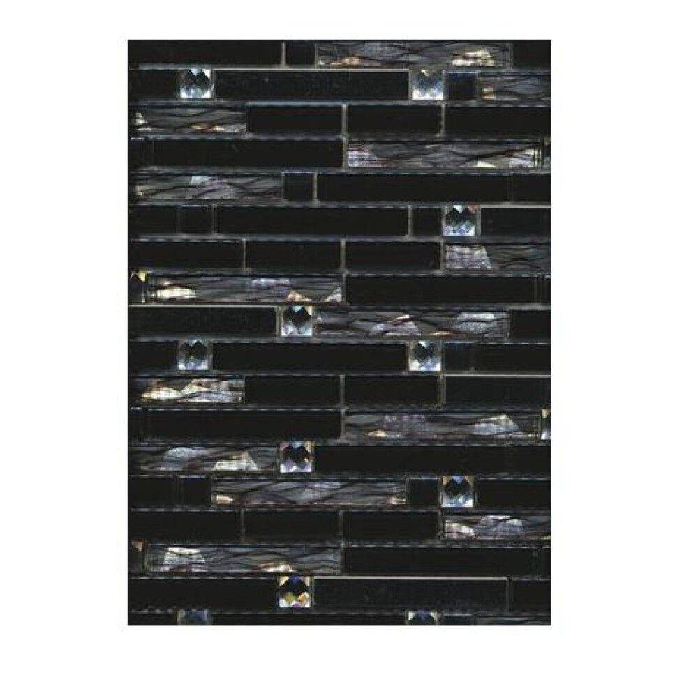 Lasimosaiikki Crystal Mix-musta-RST