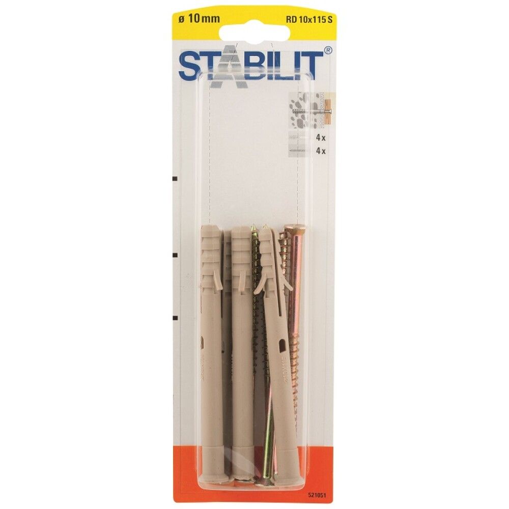 Välitulppa Ja Ruuvit 10 115 S Ruuvi 7,0x120