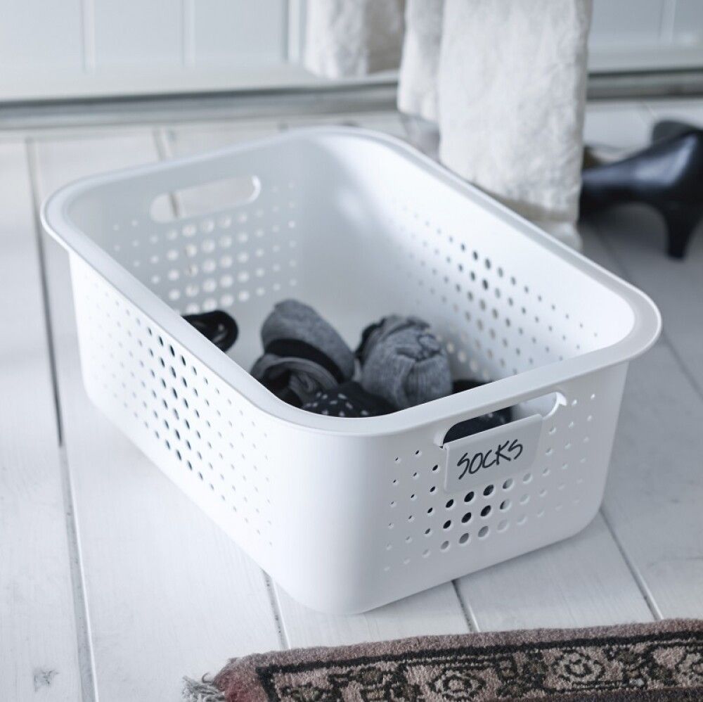 Säilytyskori SmartStore Basket Recycled 10 L Valkoinen 37 x 28 x 15 cm