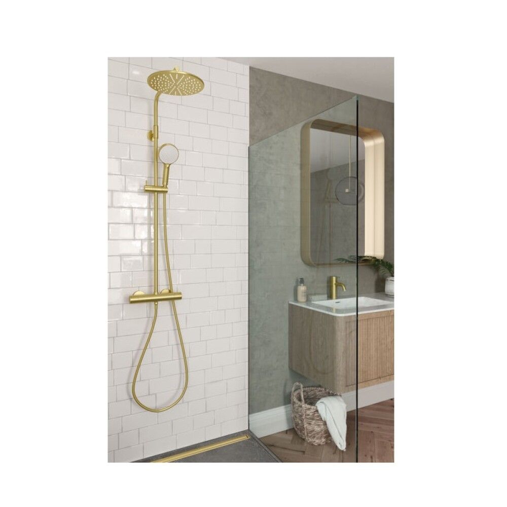 Suihkukokonaisuus Damixa Silhouet Harjattu messinki