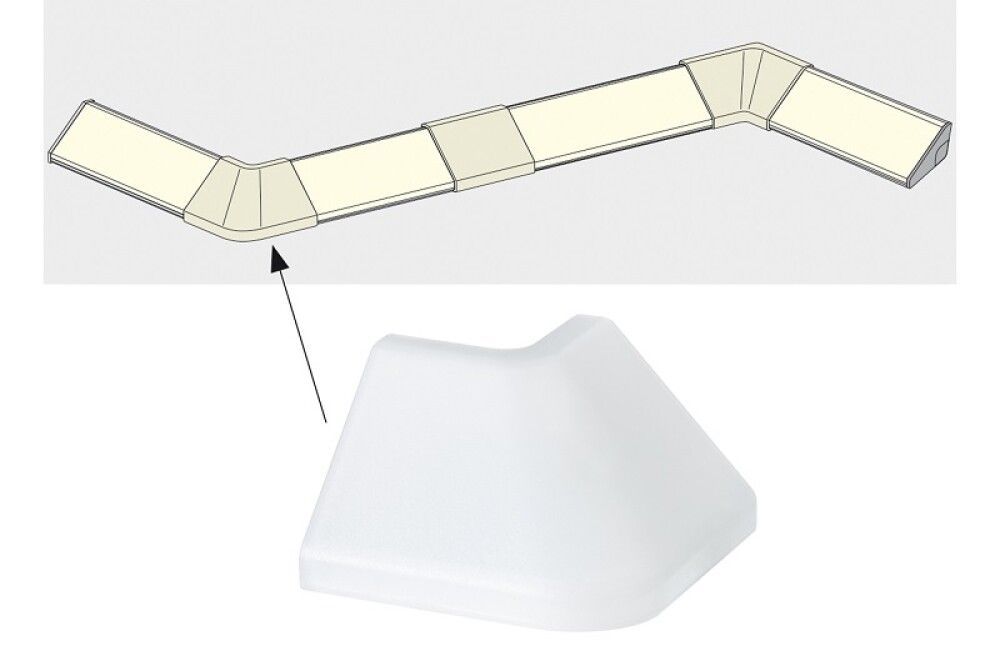 Delta listan ulkokulma Paulmann satiini 2 kpl/pkt