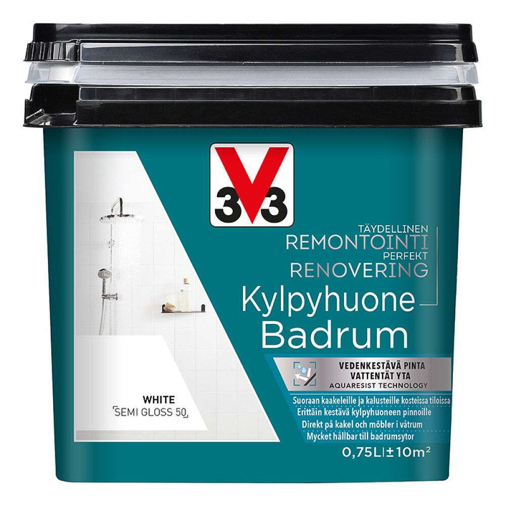 Kaakelimaali Seinille V33 Valkoinen