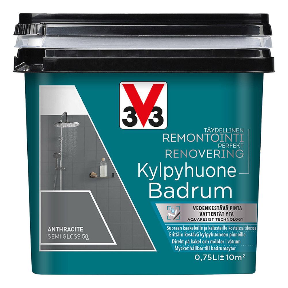 Kaakelimaali Seinille V33 Antrasiitti