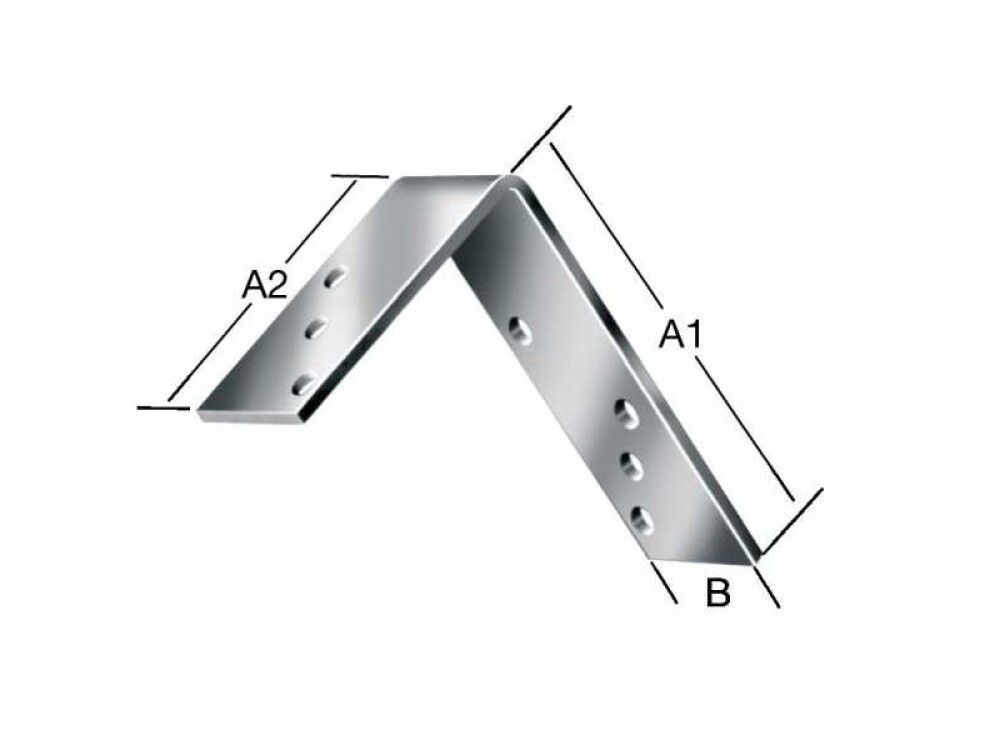 Kulmarauta 180 x 120 x 40 mm sinkitty