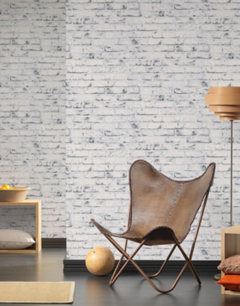 Kuitutapetti A.S. Creation New England Tiiliseinä Harmaa