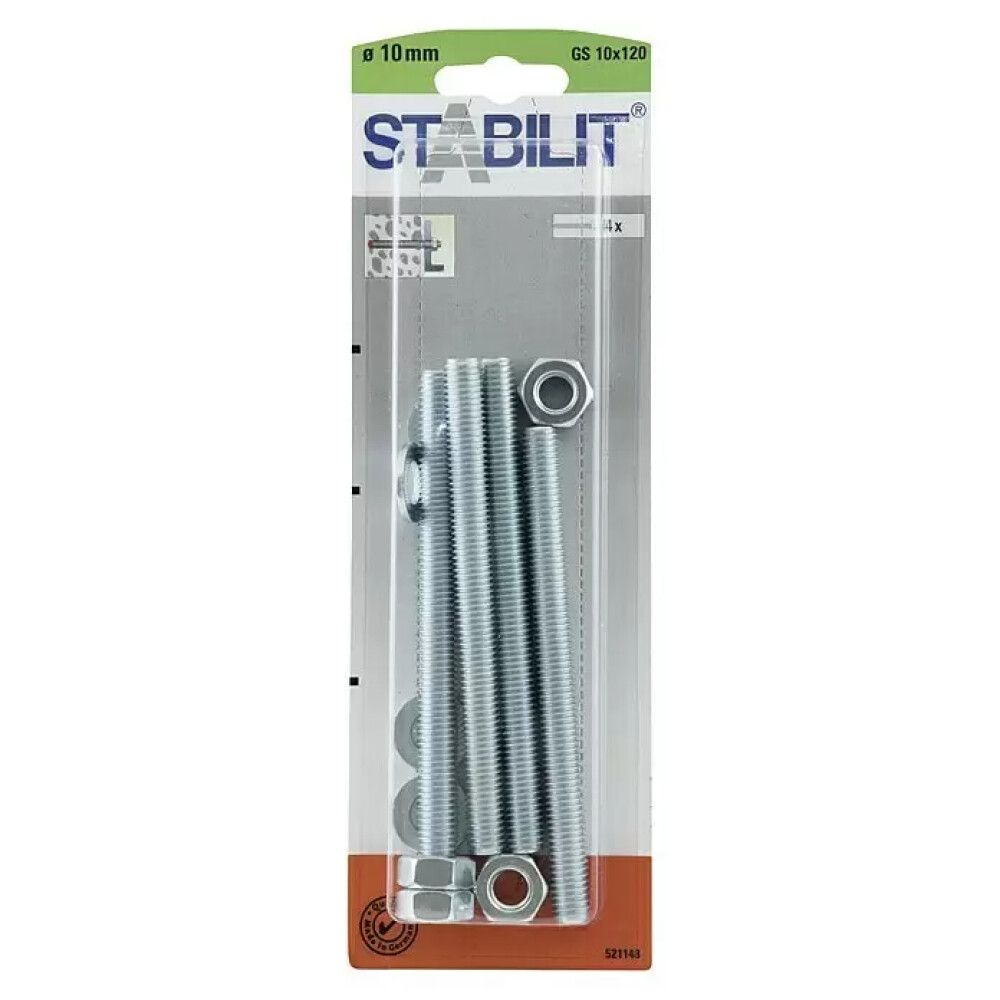 Kierretanko Stabilit GS 10 x 120 mm 4 kpl/pkt
