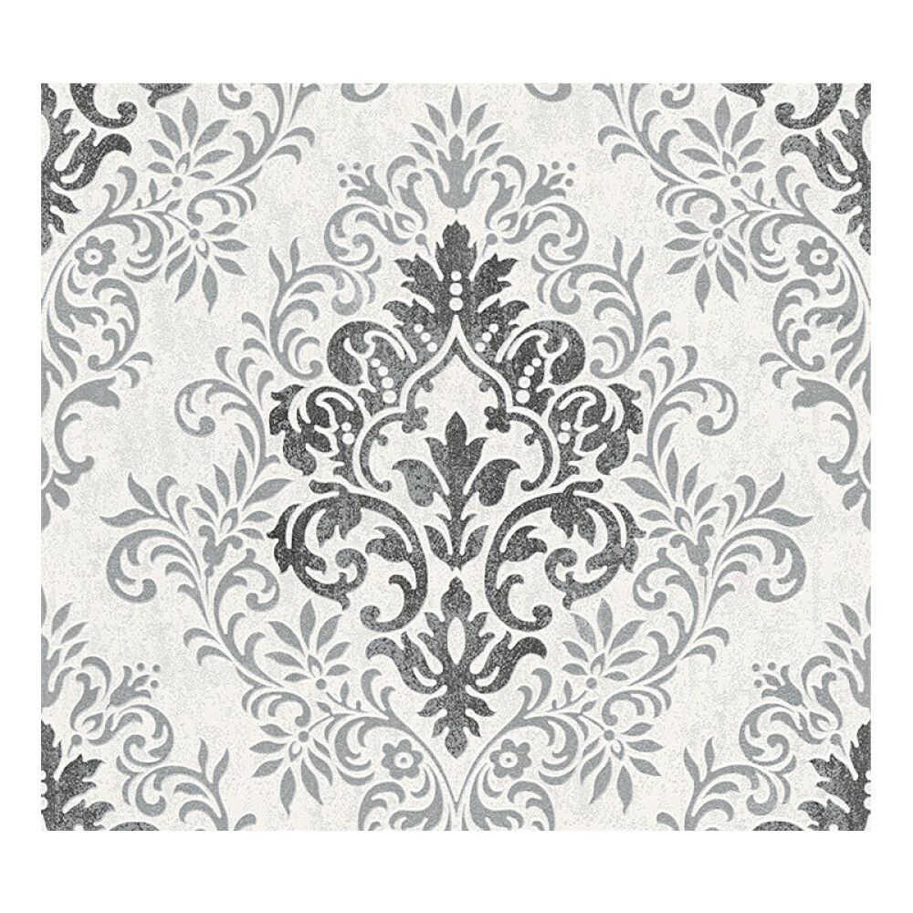 Kuitutapetti A.S. Creation Jette Ornamentti Musta-valkoinen